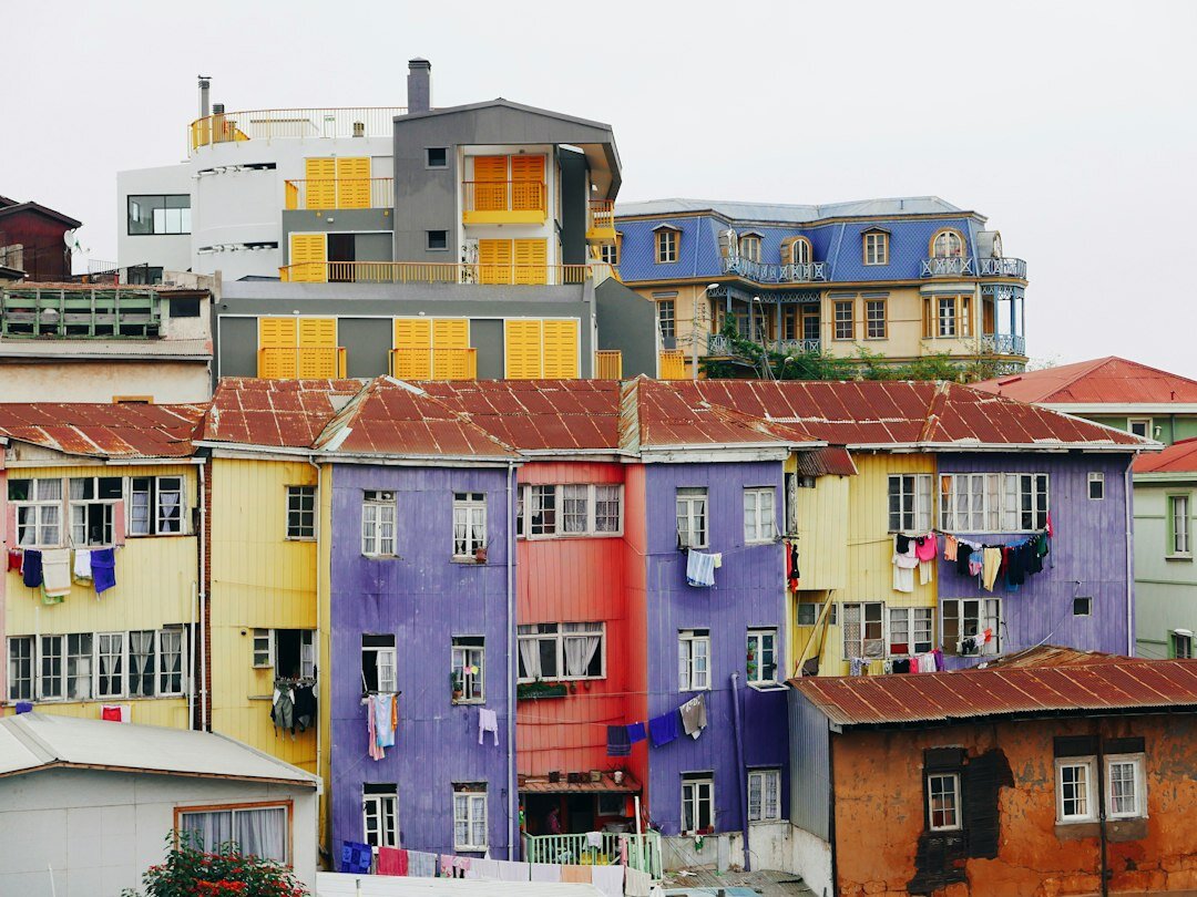 colorful houses on hills